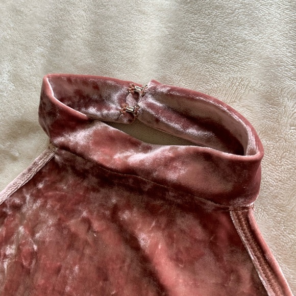 Forever21 Velvet halter body suit - Picture 4 of 5